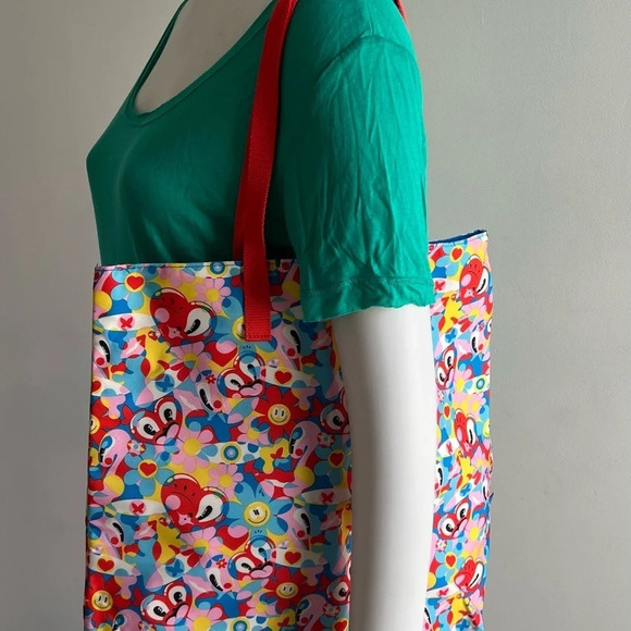 Estee Lauder Hattie Stewart Recycle Floral Shopping Purse Shoulder Bag Tote New - Picture 10 of 11